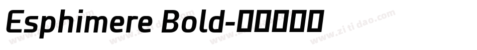 Esphimere Bold字体转换